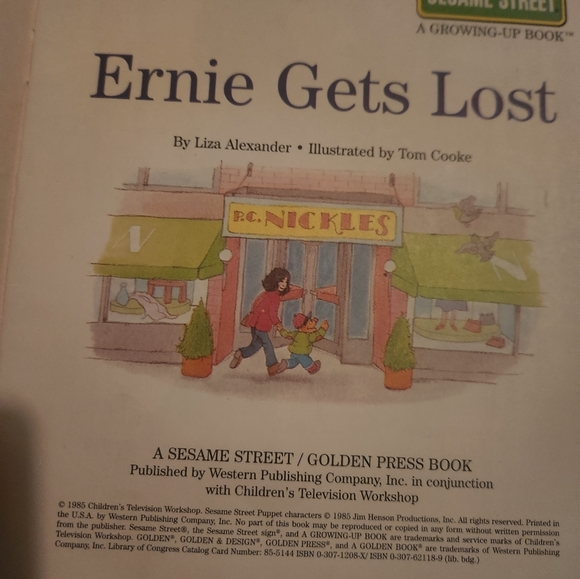 4/$20 Sesame Street's Ernie Gets Lost - Picture 3 of 3